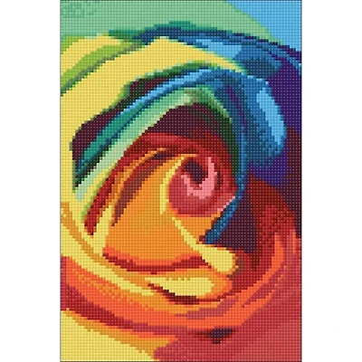 Crafting Spark Diamond Painting Kit Wizardi Rainbow Rose