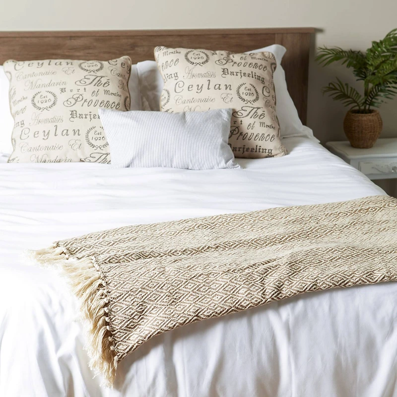 DII® Stone Double Diamond Throw