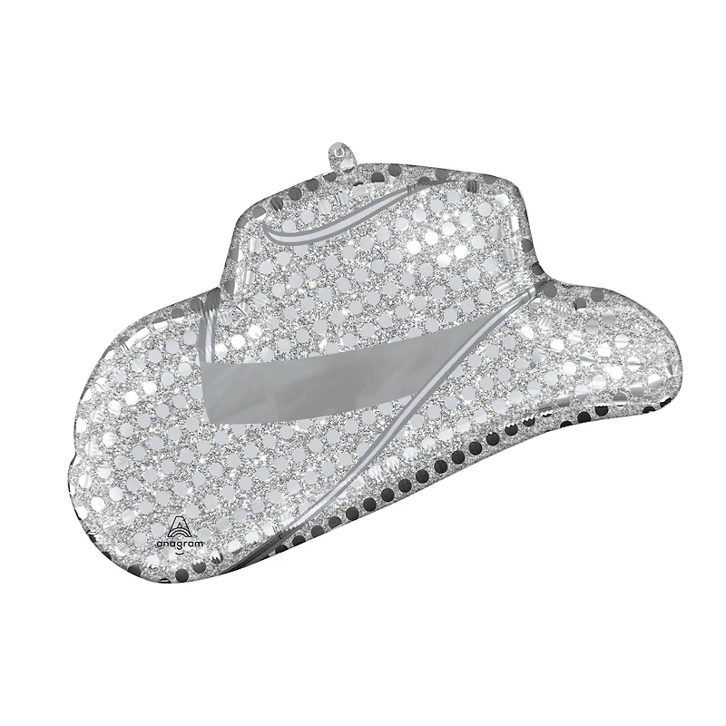 SuperShape® 33" Disco Western Hat Foil Balloon