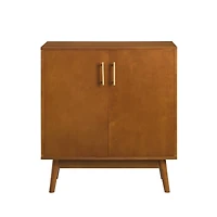 Walker Edison Acorn Mid-Century Modern Accent Cabinet