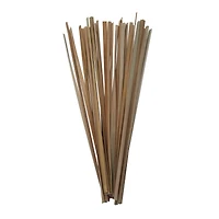 3.5ft. Natural Light Brown Dried Plant Foliage with Slender Stems