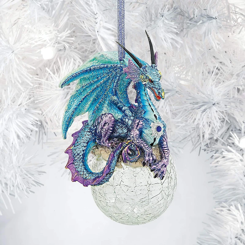 Design Toscano 3ct. Frost the Gothic Dragon Ornaments