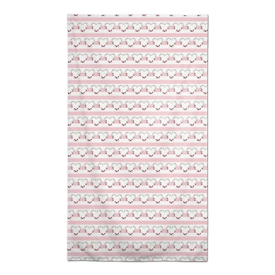 Floral Heart Pattern 58" x 102" Tablecloth