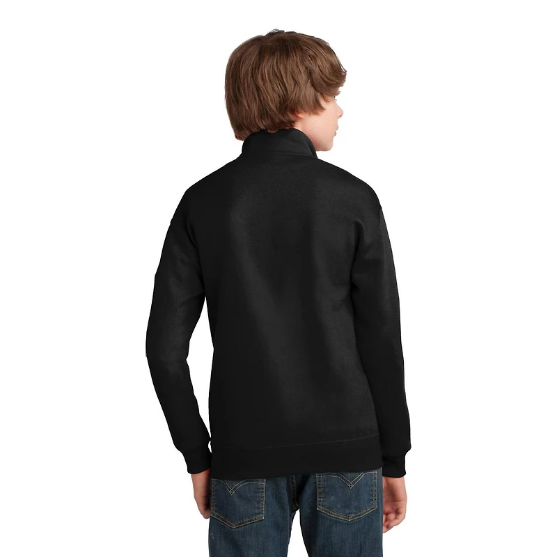 JERZEES® NuBlend® 1/4 Zip Cadet Collar Youth Sweatshirt