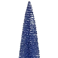 12" Blue Glitter Sisal Christmas Tree Tabletop Décor