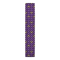 Purple & Gold Chevron Outdoor Table Runner