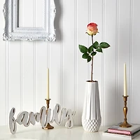 Peach Rose Bud Stem, 6ct.