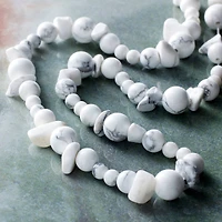 White Howlite Beads Value Pack by Bead Landing™