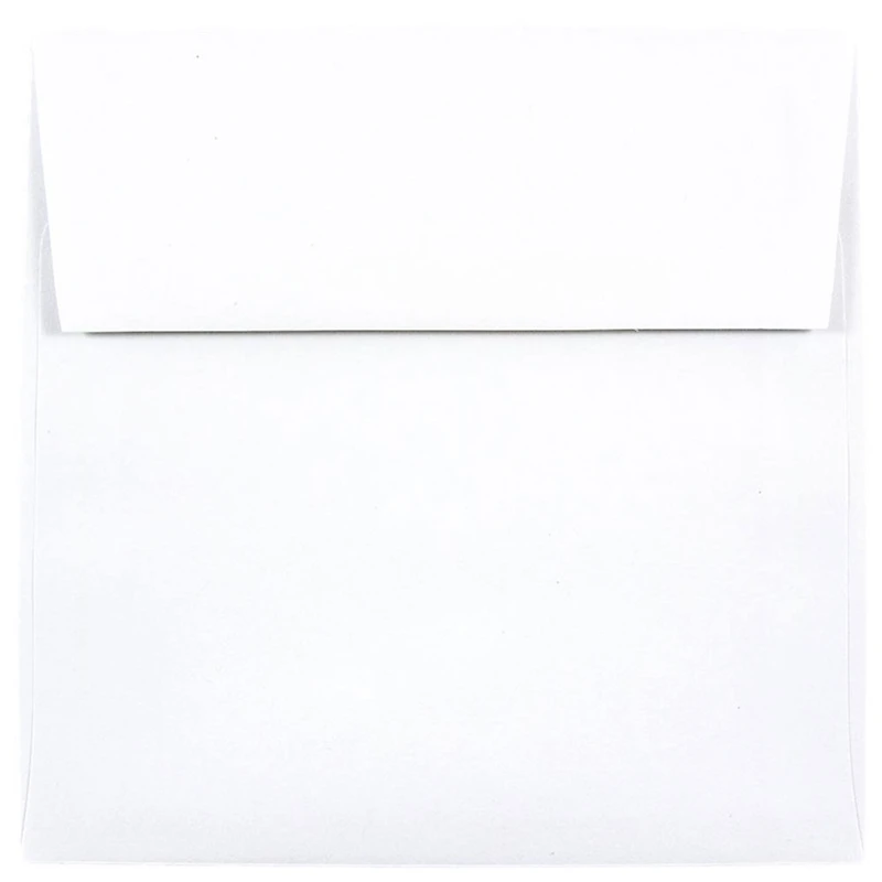 JAM Paper 6" x 6" Square Red Foil Lined Invitation Envelopes