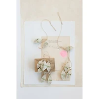 Hello Honey® 8ft. Natural & Green Hand-Painted Burlap Wrapped Garland