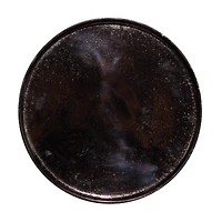 22" Black Aluminum Contemporary Accent Table