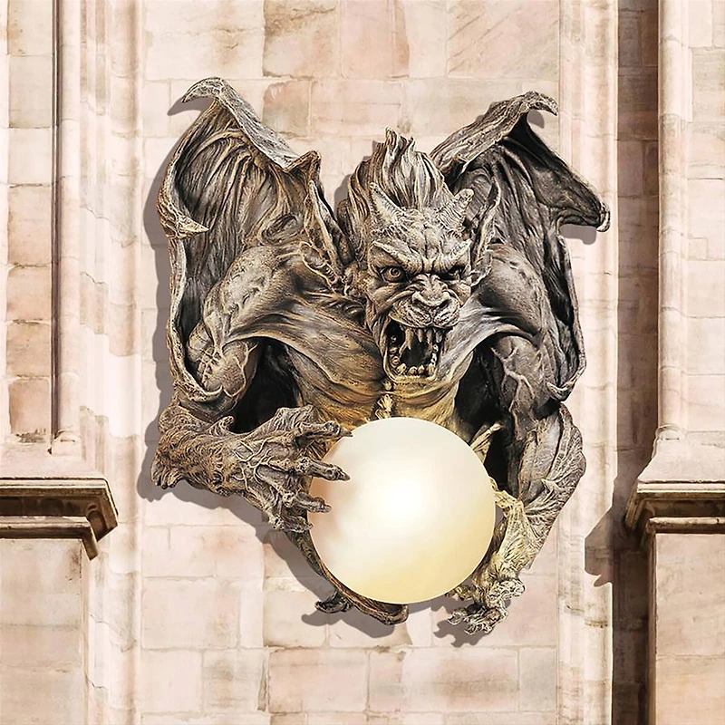 Design Toscano 17" Merciless the Gargoyle Lighted Wall Sculpture