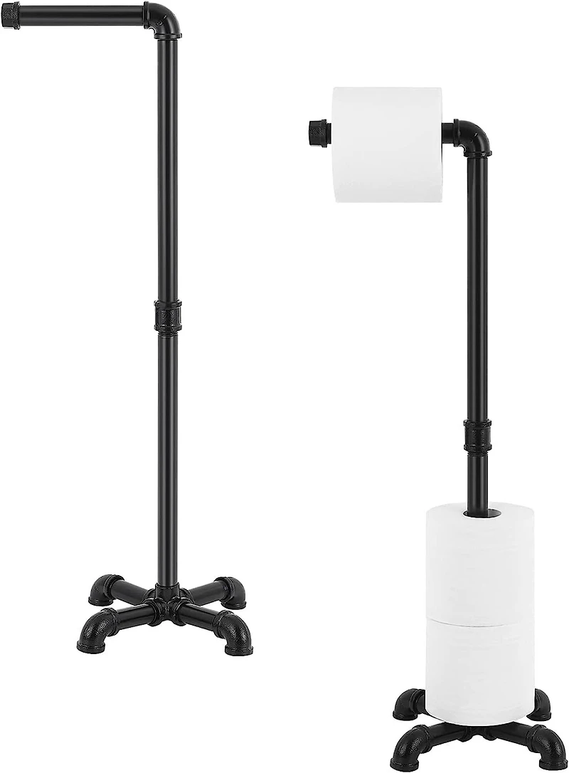 Black Toilet Paper Holder Stand, 2ct.