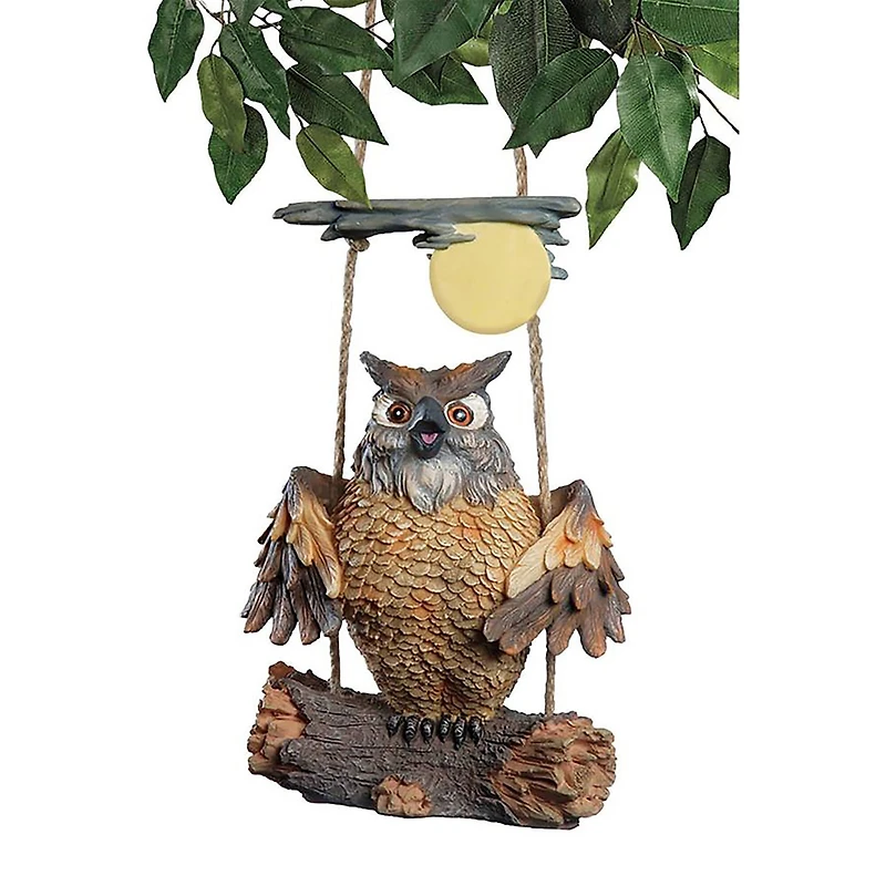 Design Toscano 7.5" Howie the Hoot Owl Swinging Sculpture