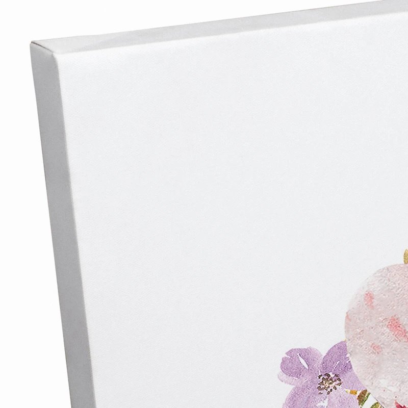 Easter Bunny Wreath 16" x 16" Canvas Wall Art