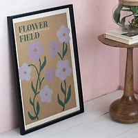Hello Honey® Framed Flower Field Textured Paper Wall Décor