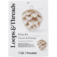 Christmas Frosted Pinecone Ornament Felting Kit by Loops & Threads®