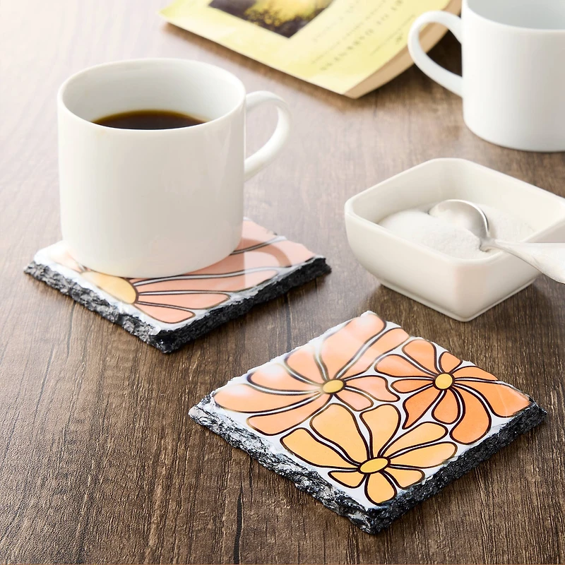 Square Slate Sublimation Coasters by Make Market®, 2ct.