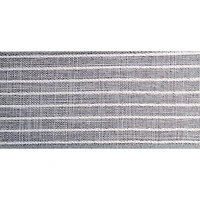 2.5" x 25ft. Faux Linen Wired Pinstripe Ribbon by Celebrate It™ Décor