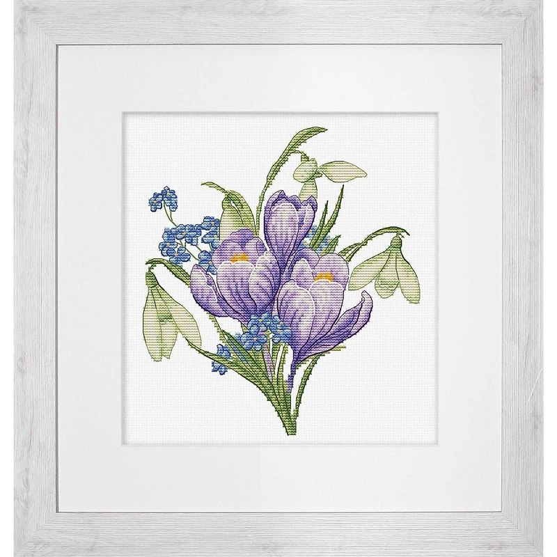 Luca-S Spring Flowers Counted Cross Stitch Kit