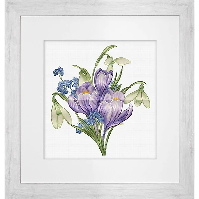Luca-S Spring Flowers Counted Cross Stitch Kit