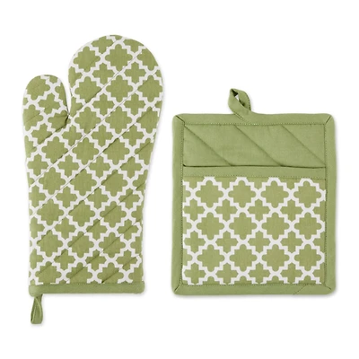 DII® Lattice Oven Mitt & Potholder Set
