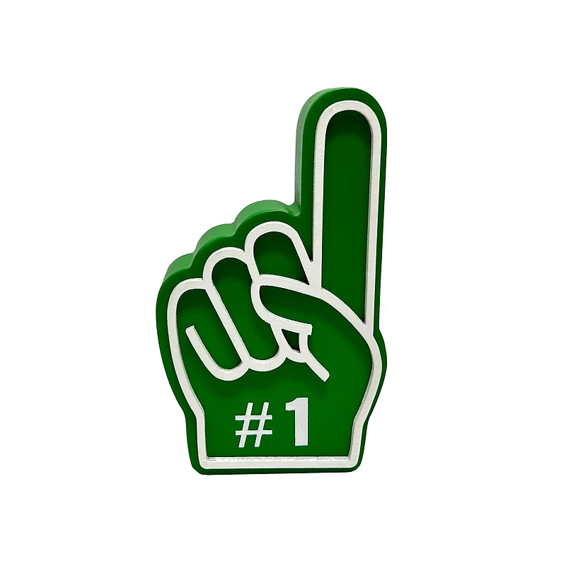 6.25" Green No.1 Finger Tabletop Décor by Celebrate It™