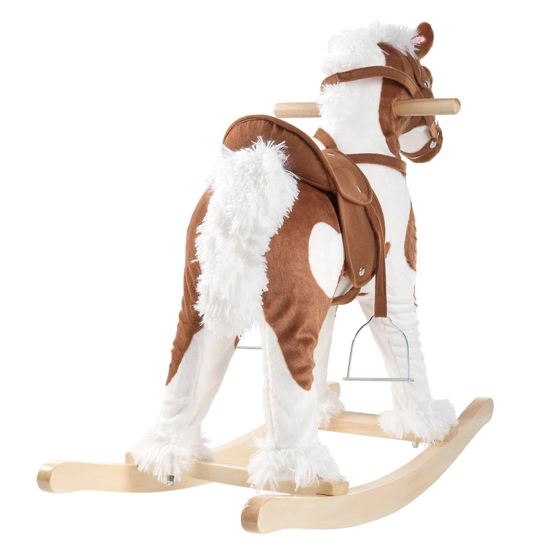 Toy Time Rocking Horse Plush Ride-On