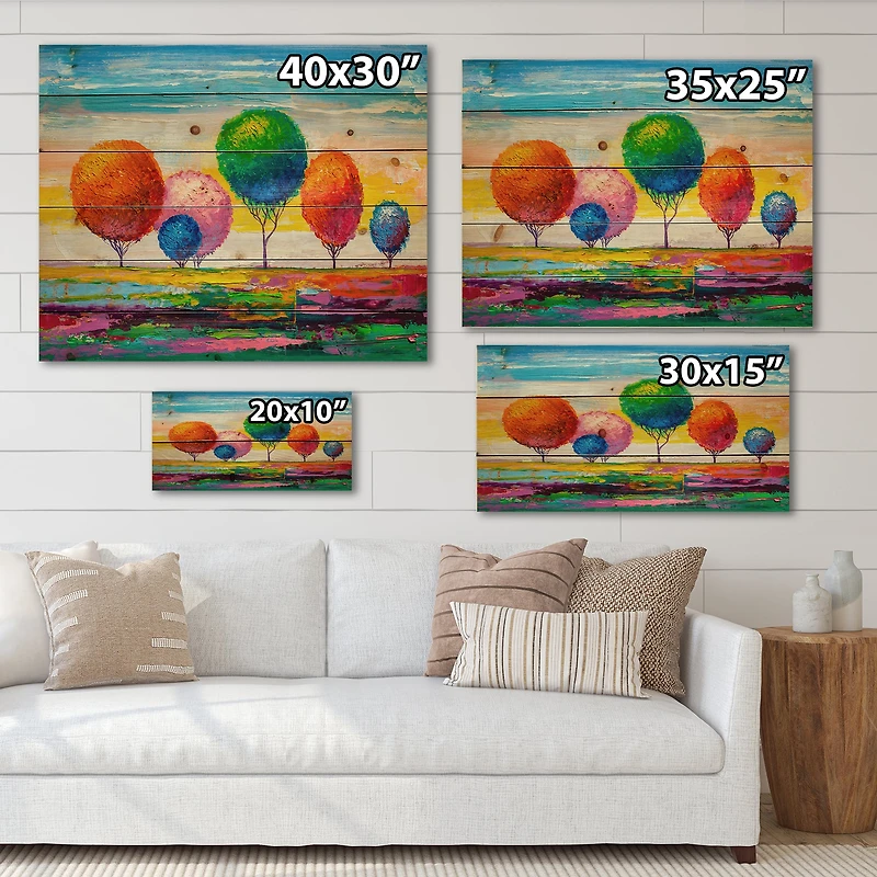 Designart - Colourful Ornamental Trees VI