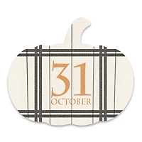 October 31 Pumpkin Shaped Pallet Wood Art