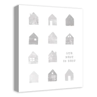 Our Nest Is Best 16" x 20" Canvas Wall Art