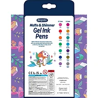Crayola® matte & shimmer gel ink markers, 14ct.