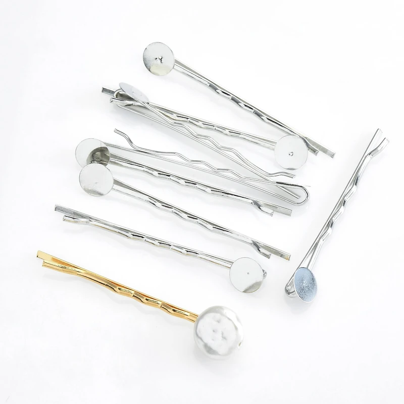 Bobby Pins with 8mm Circle Blanks