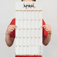 TF Publishing 2025 Big Grid Floral Wall Calendar