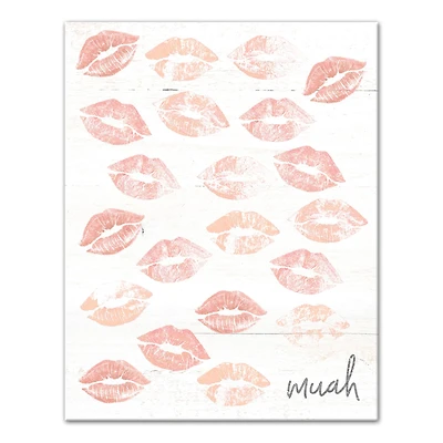Muah Lips Canvas Art