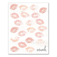 Muah Lips Canvas Art