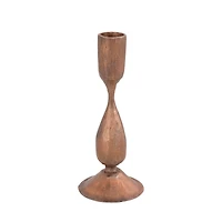 Hello Honey® 7" Antique Copper Hand-Forged Iron Taper Candle Holder