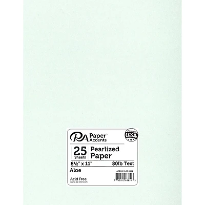 PA Paper™ Accents Pearlized 8.5" x 11" 80lb. Paper