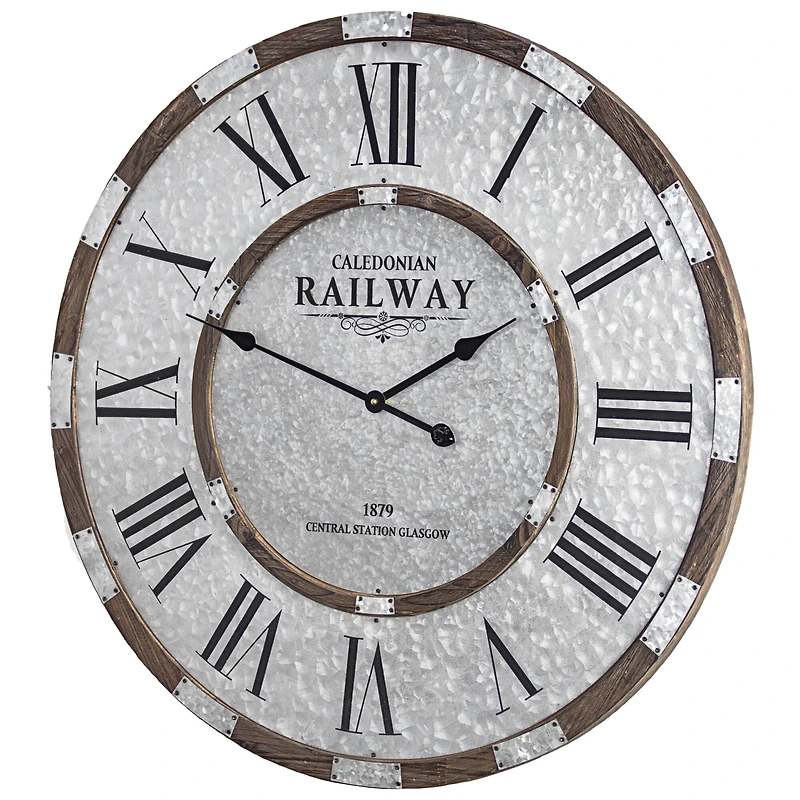 Caledonian Railway Glasgow Oversized Wall Clock 31"
