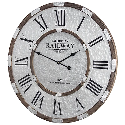 Caledonian Railway Glasgow Oversized Wall Clock 31"
