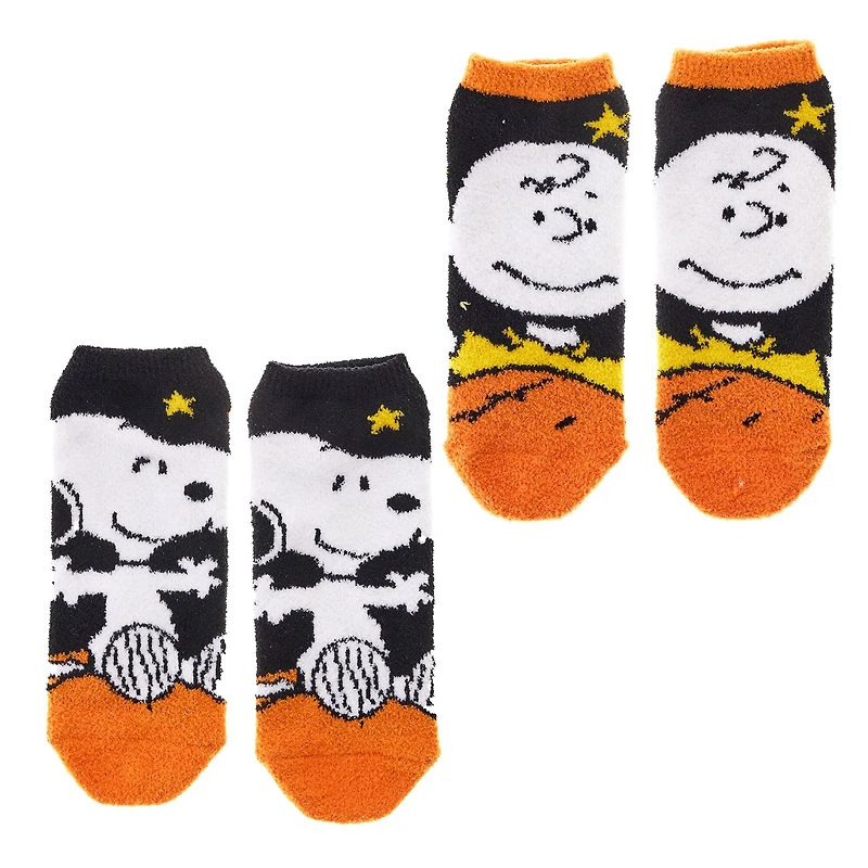 Peanuts® Halloween 2 Pair Adult Ankle Sock Set