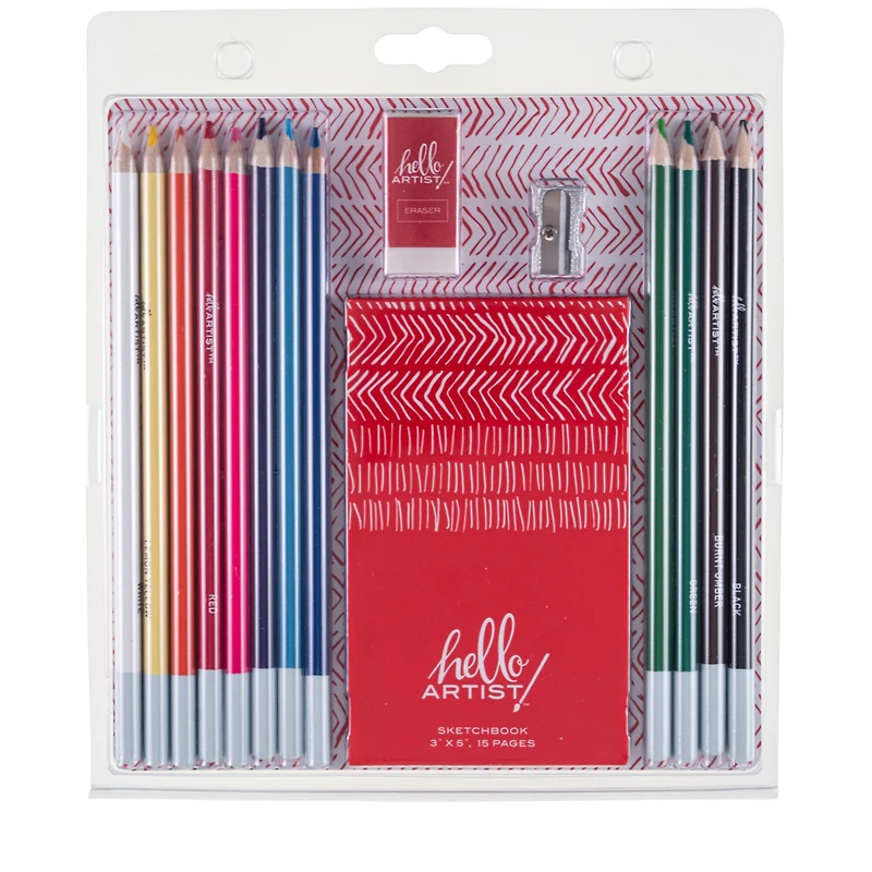 Hello, Artist!™ 15-Piece Drawing Set