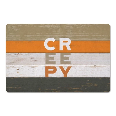 Creepy On Wood Floor Mat