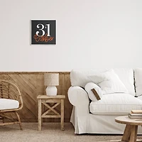 Stupell Industries 31 October Halloween Date Wall Plaque Art