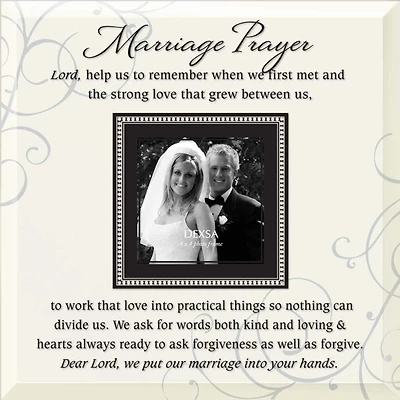 Marriage Prayer 4" x 4"  Frame with Easel