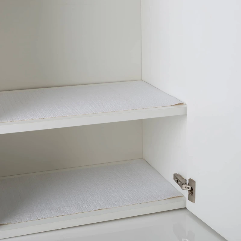 Simplify 10ft. White Smooth Surface Shelf Liner