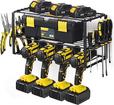 NEX™ 16.5" Black Wire Drill & Power Tool Wall Organizer