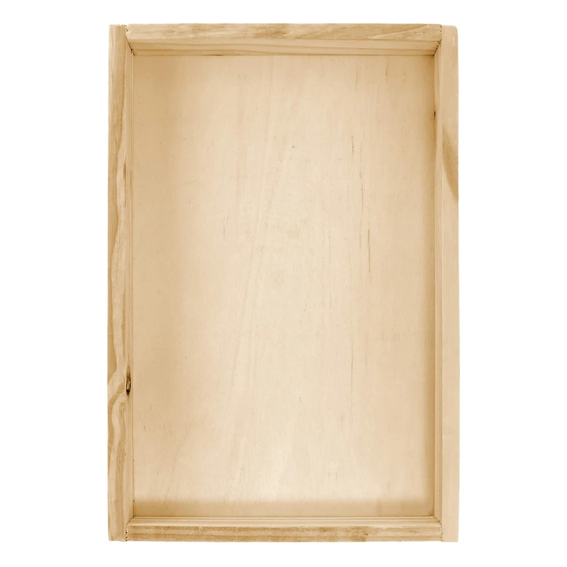 8 Pack: 12" Wooden Rectangular Plaque by Make Market®