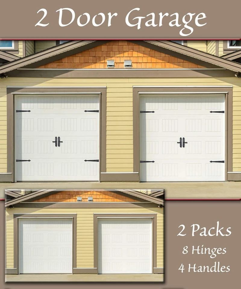 Household Essentials Black Carriage House Garage Door Magnet Set