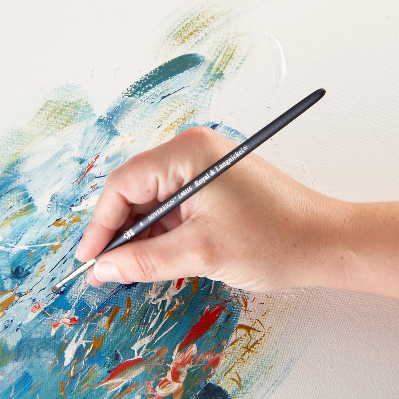 Royal & Langnickel® Sovereign™ Synthetic Long Handle Bright Brush